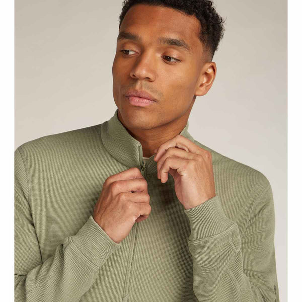 Mens 260 Waffle Knit Wander Half Zip Top