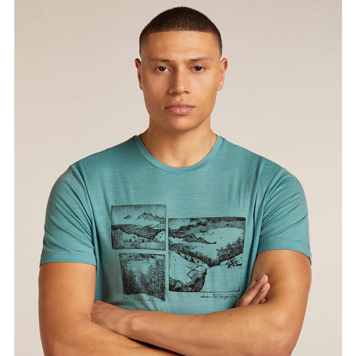 Mens Merino 150 Tech Lite SS Tee The Climb