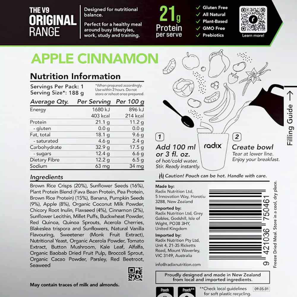 Apple & Cinnamon Breakfast Meal