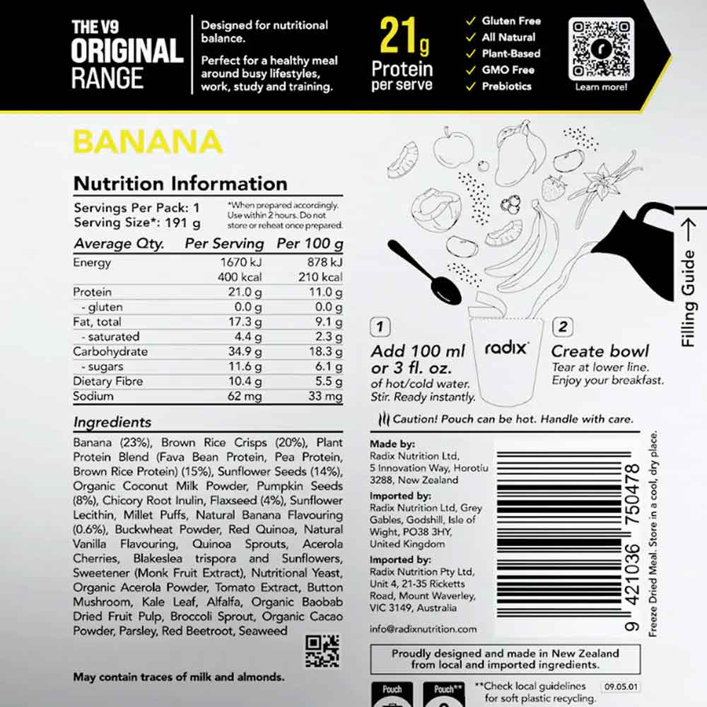 Banana Breakfast Meal