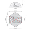 Goondie 2 Person - Mesh Inner Hiking Tent