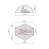 Goondie 1 Person - Nylon Inner Hiking Tent