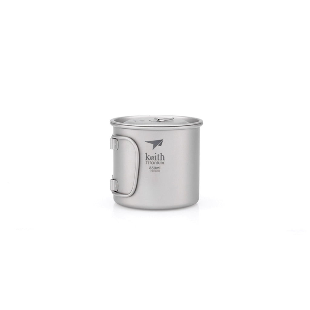 Single-Wall Titanium Mug with Lid - 3204