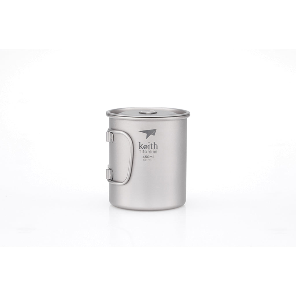 Single-Wall Titanium Mug with Lid - 3204