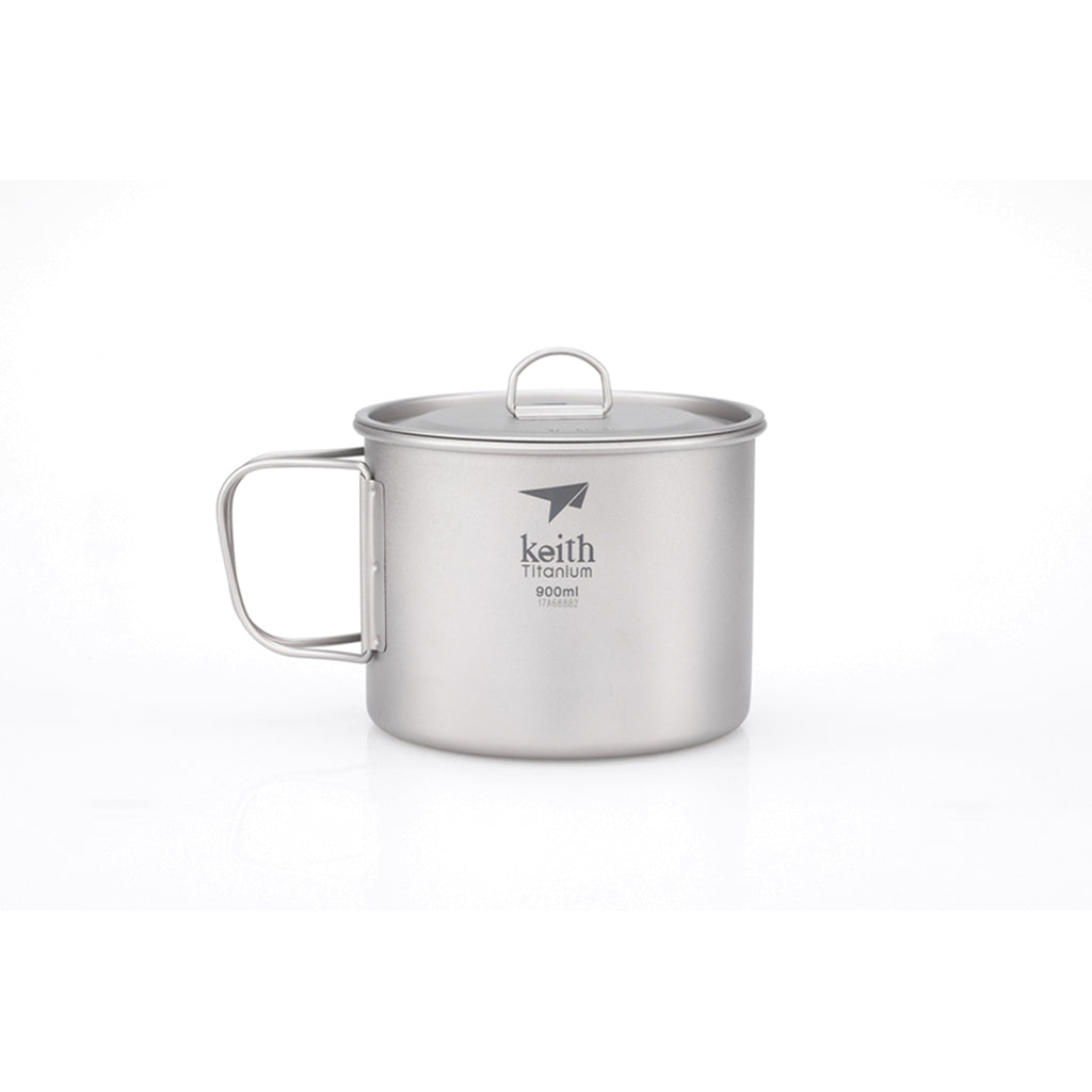 Single-Wall Titanium Mug with Lid - 3204