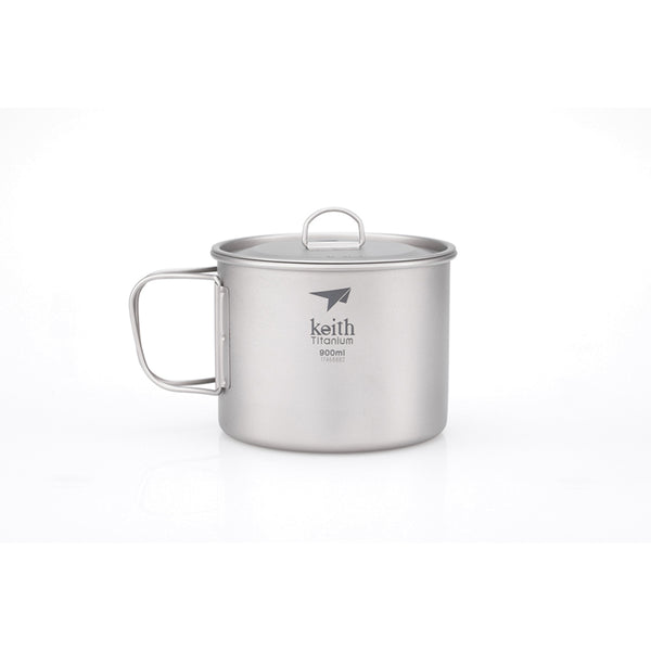 Single-Wall Titanium Mug with Lid - 3204