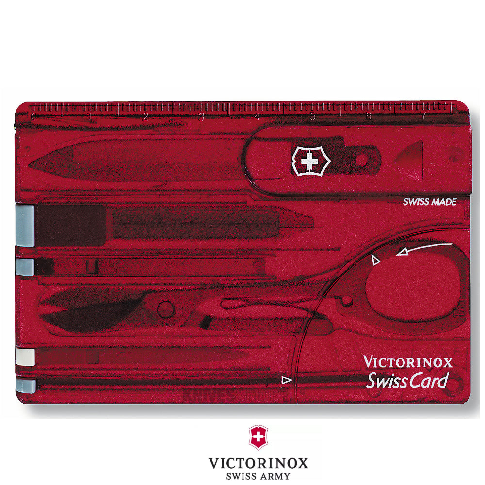Swiss Card Ruby Clam pack 0.7100 Swiss Army Knife