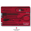 Swiss Card Ruby Clam pack 0.7100 Swiss Army Knife