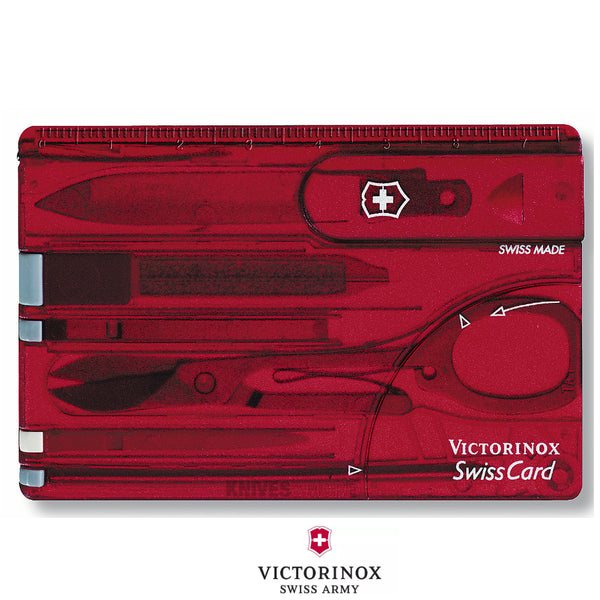Swiss Card Ruby Clam pack 0.7100 Swiss Army Knife