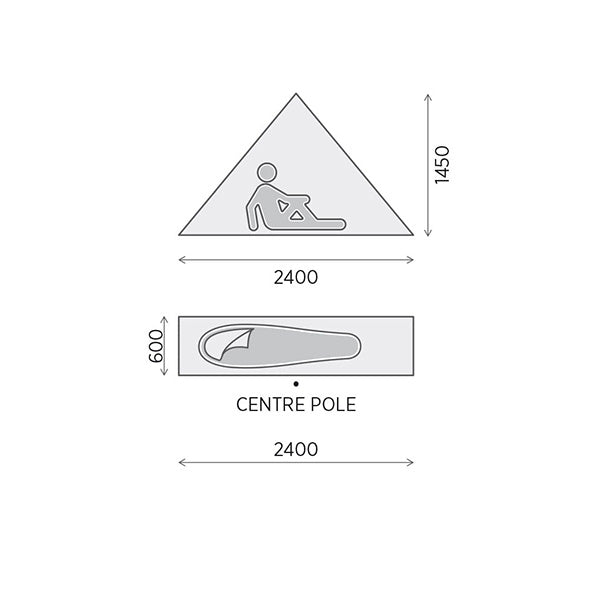 2Midable 15D Pyramid Tent