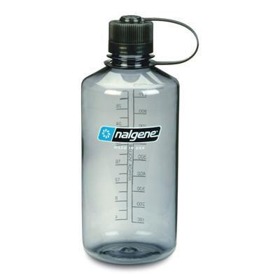 Nalgene Grey w/ Black Narrow Mouth Tritan - 1000 ml
