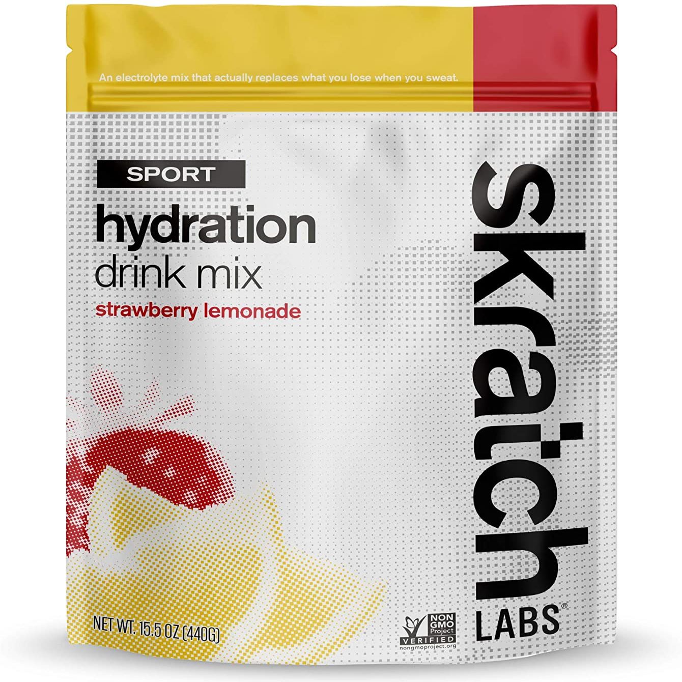 Sport Hydration Drink Mix, Strawberry Lemonade, 20-Serving Resealable Pouch