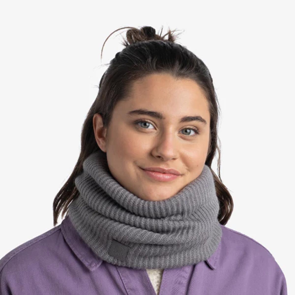 Knitted & Fleece Buff Neck Warmer