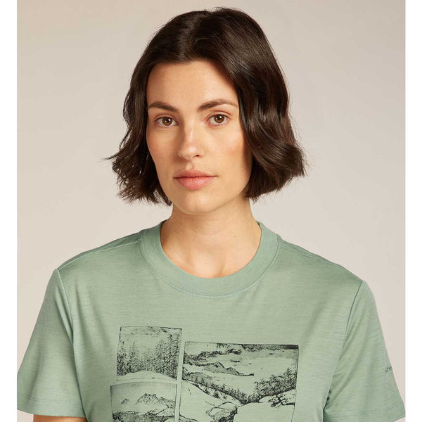 Womens Merino 150 Tech Lite SS Crop Tee The Climb