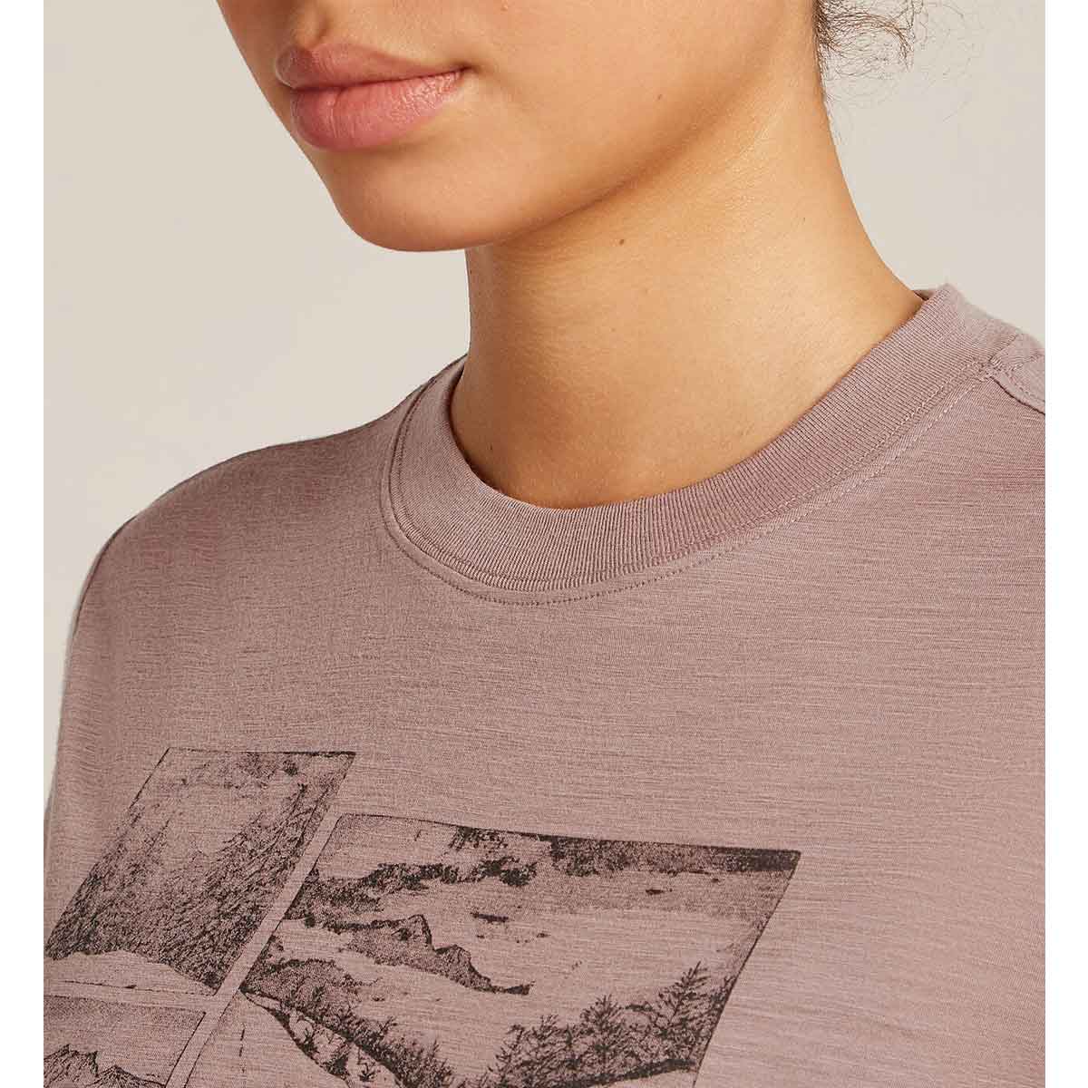 Womens Merino 150 Tech Lite SS Crop Tee The Climb