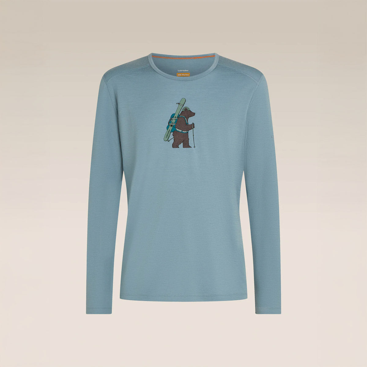 Mens 200 Oasis Long Sleeve Crewe Bear Tour