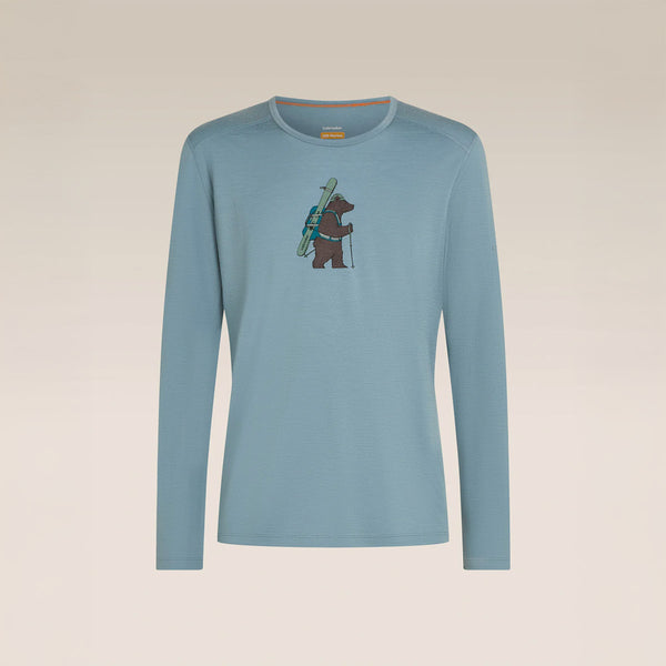 Mens 200 Oasis Long Sleeve Crewe Bear Tour