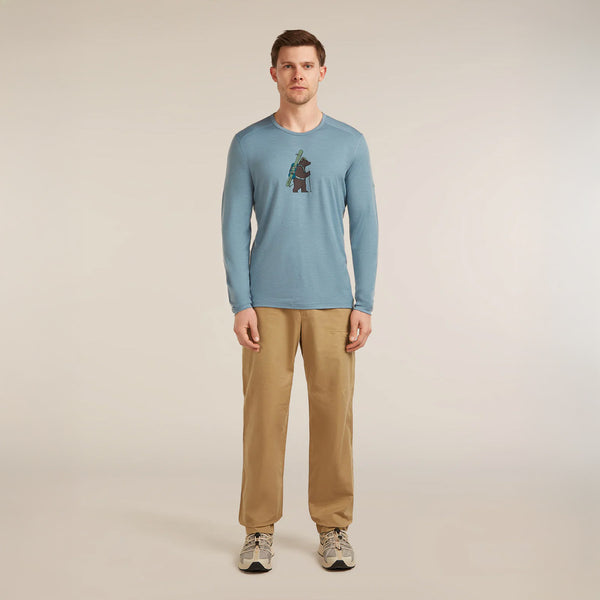 Mens 200 Oasis Long Sleeve Crewe Bear Tour