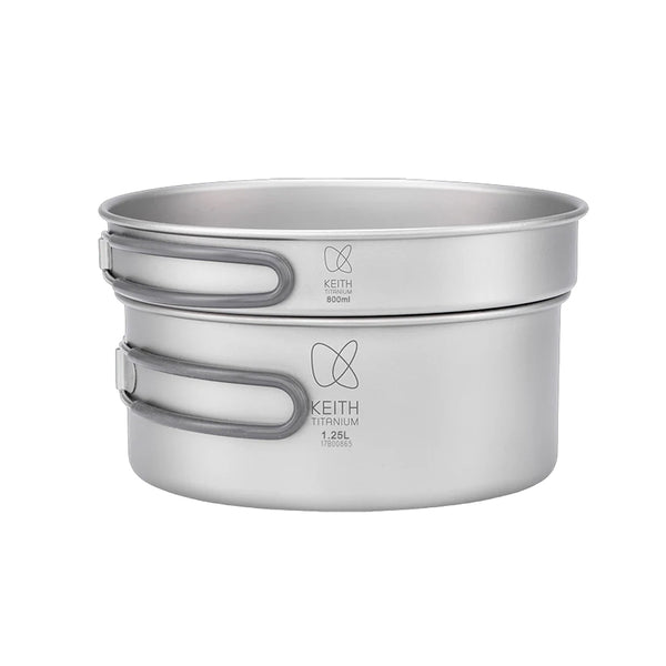 2 Piece Titanium Pot Set