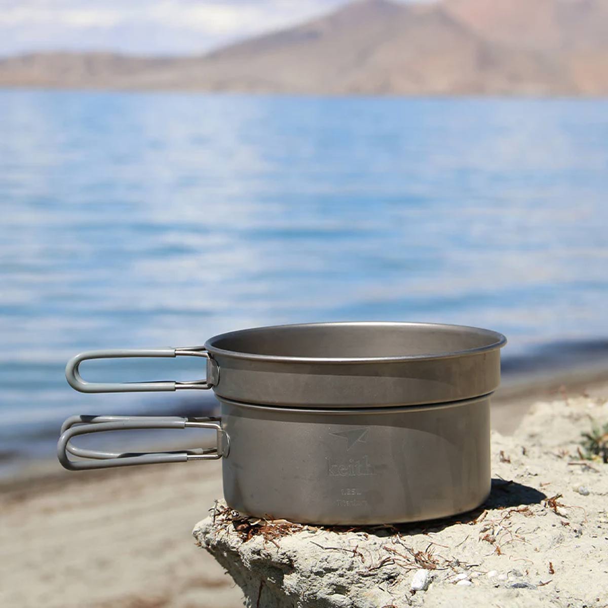 2 Piece Titanium Pot Set