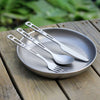 Titanium Cutlery Set with Carabiner