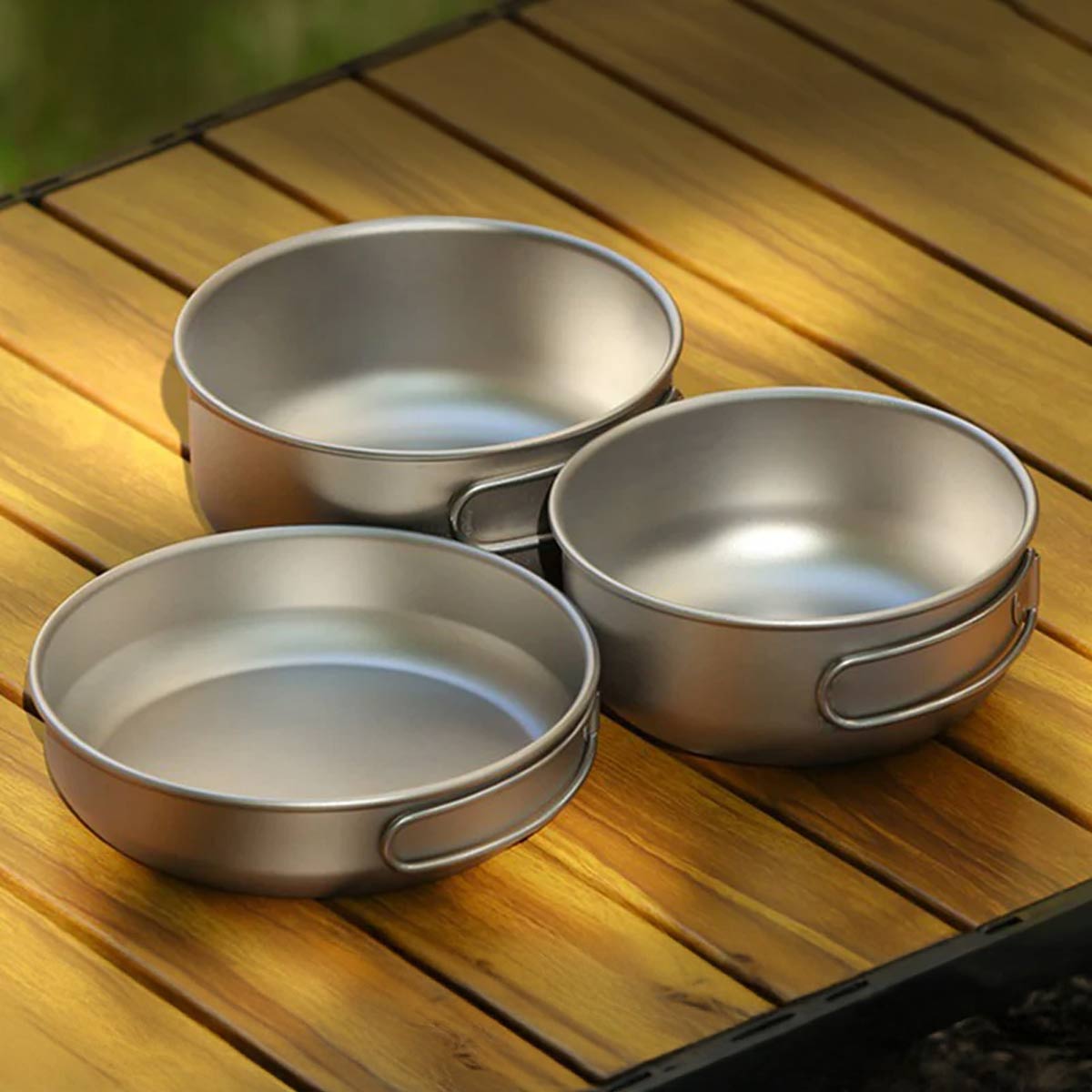 3 Piece Titanium Pot Set