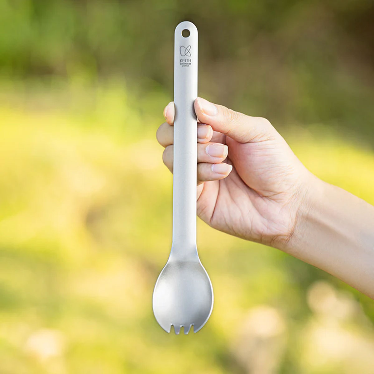 Titanium Long Handle Spork