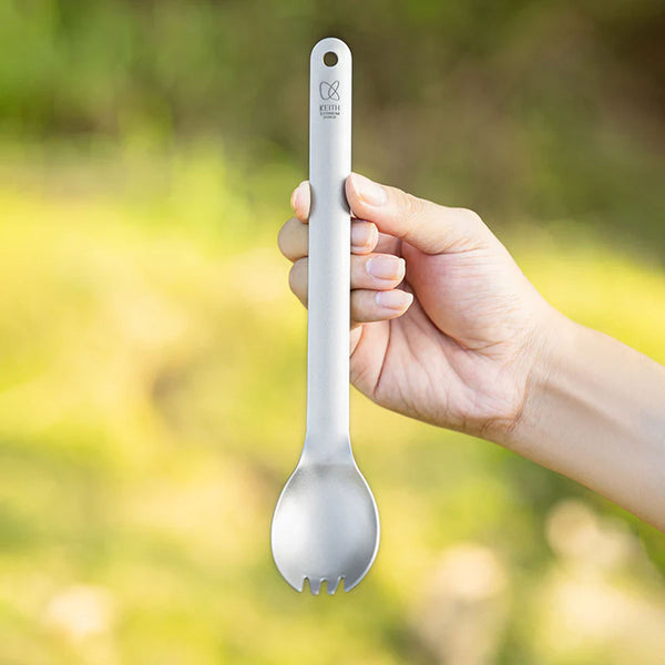 Titanium Long Handle Spork