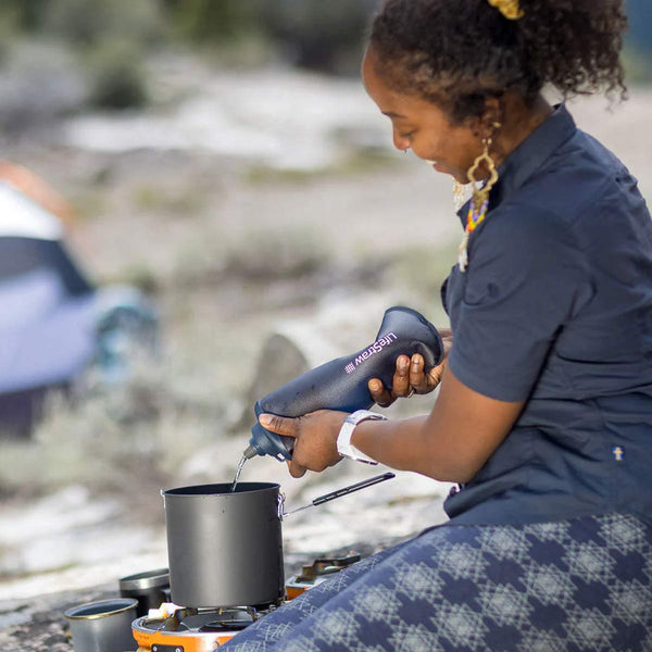 Collapsible Water Bottle with Filter