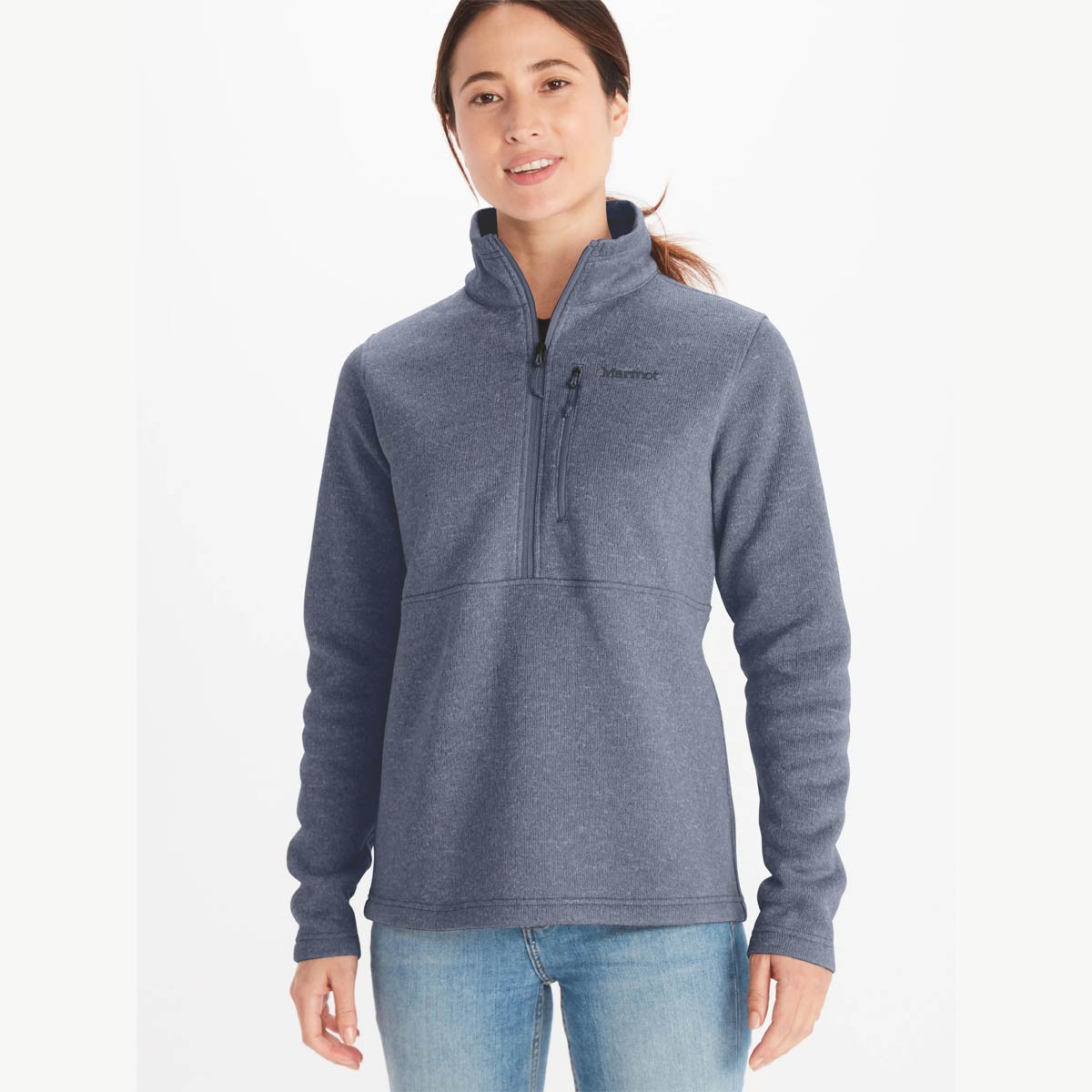 Drop Line Half Zip Womens