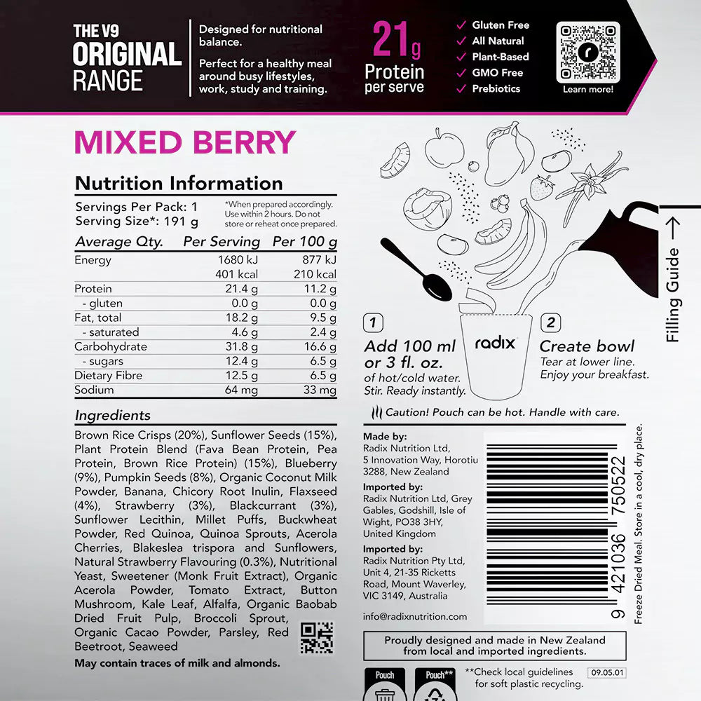 Plant Based - Mixed Berry - Original 400 Breakfast
