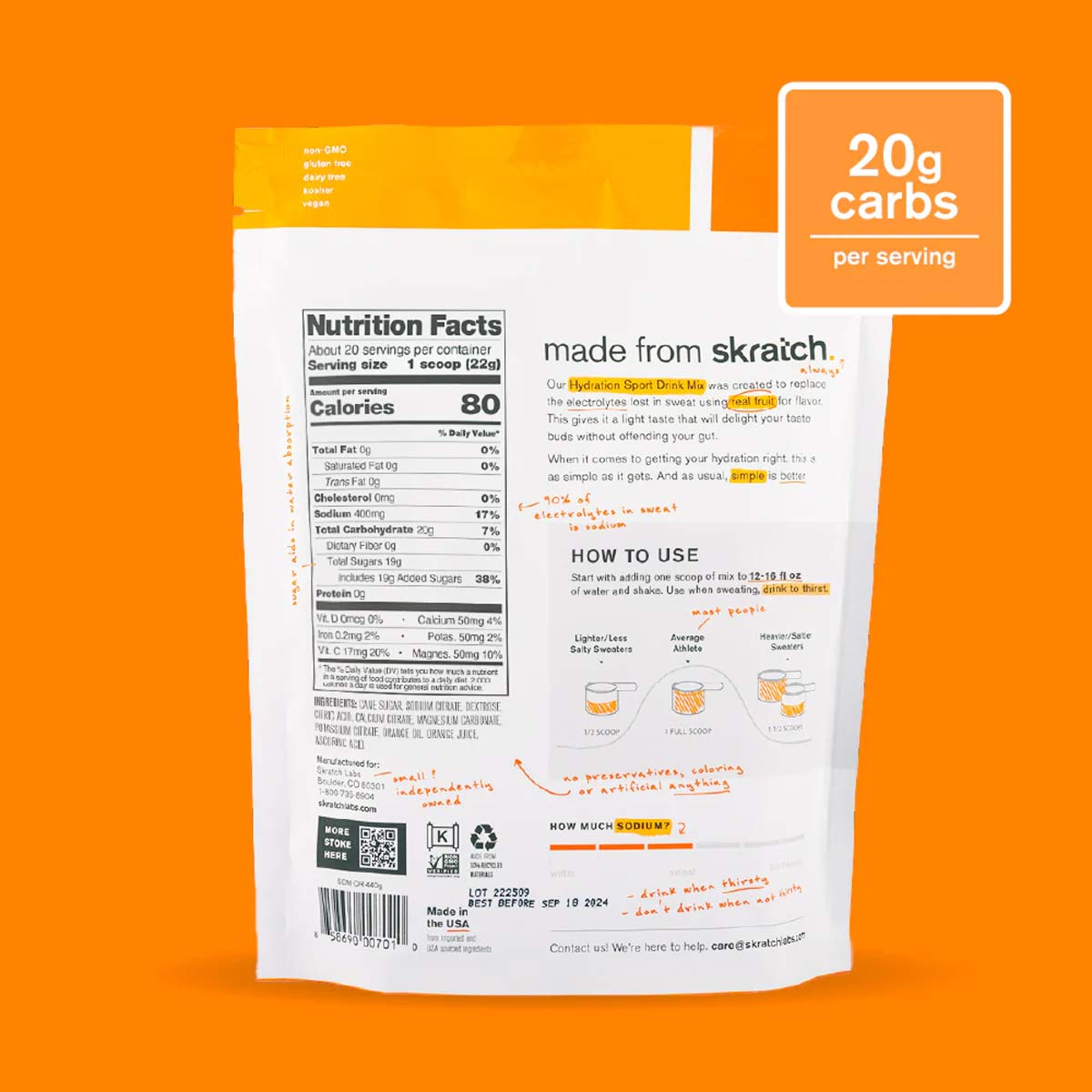 Sport Hydration Mix - Orange