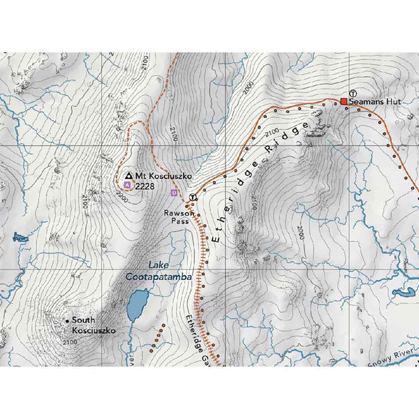 Snowy Mountains Tyvek Topo Map (2nd Edition)
