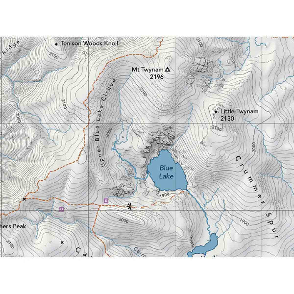 Snowy Mountains Tyvek Topo Map (2nd Edition)