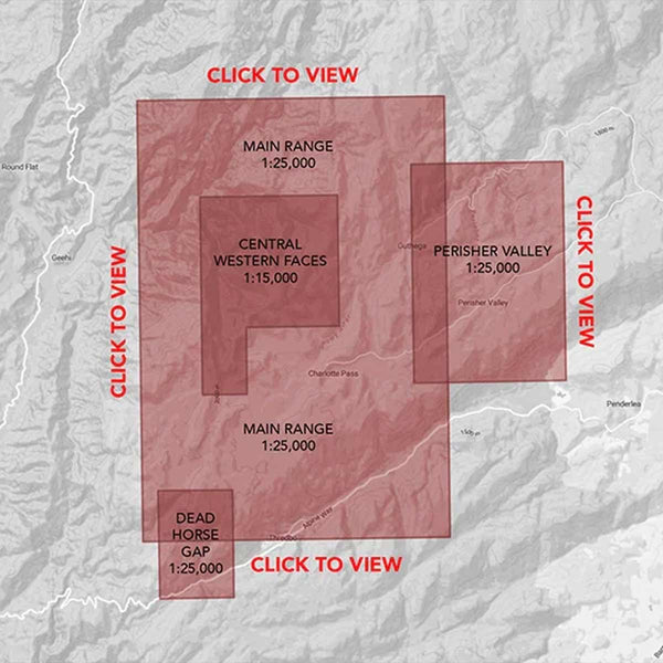 Snowy Mountains Tyvek Topo Map (2nd Edition)