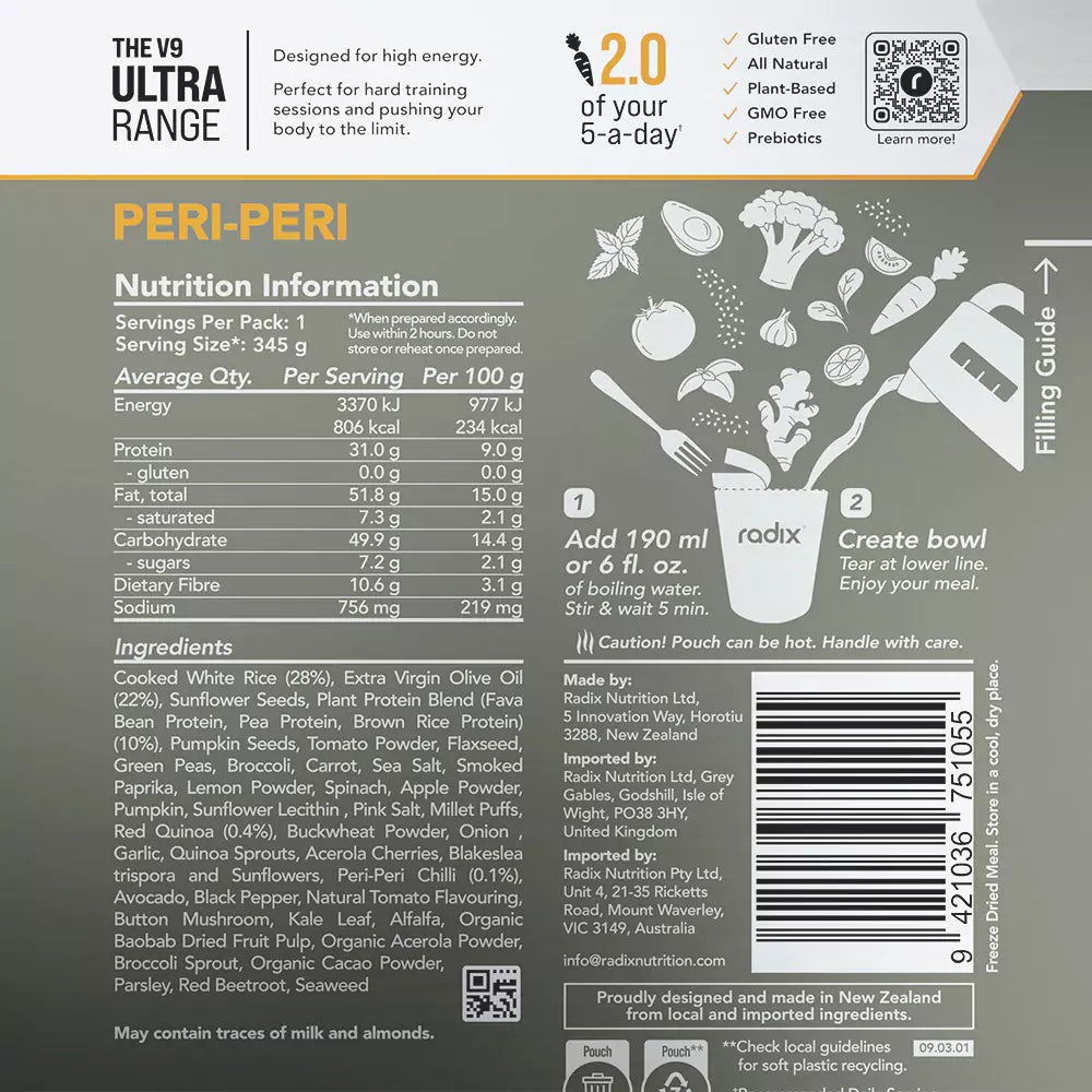 Plant Based - Peri-Peri - Ultra 800 Meal