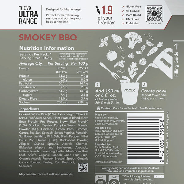 Plant Based - Smokey Barbecue - Ultra 800 Meal