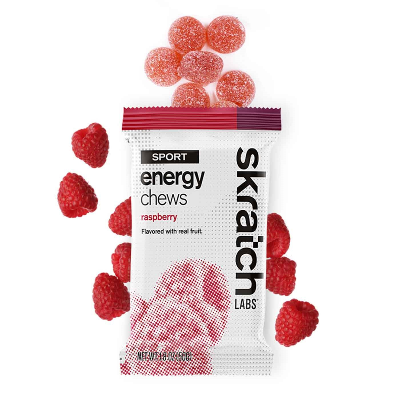 Sport Energy Chews, Raspberry, Single Serving