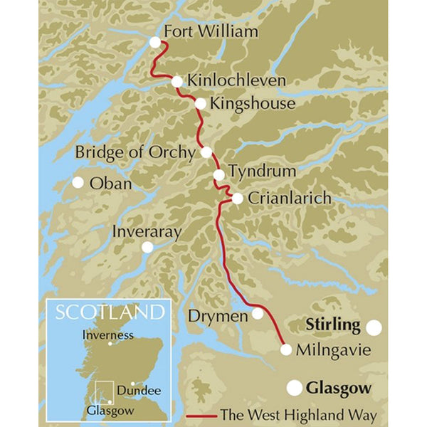 West Highland Way Topographical Route Map Booklet