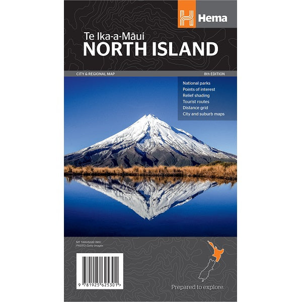 New Zealand North Island Map