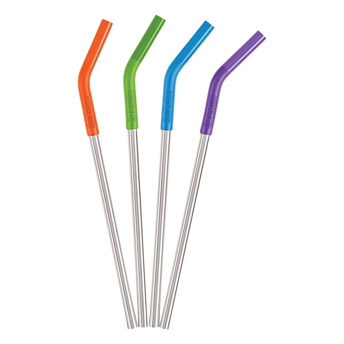 Klean Kanteen Default Title / Multicolour Stainless Steel Drinking Straws - Pack of 4