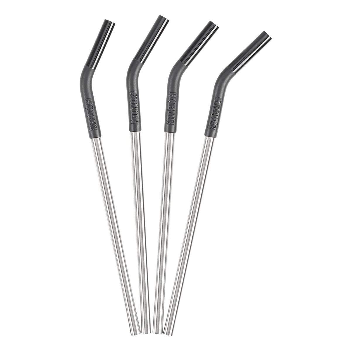Klean Kanteen Default Title / Black Stainless Steel Drinking Straws - Pack of 4