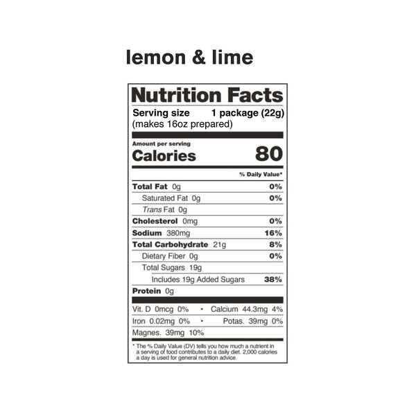Sport Hydration Drink Mix, Lemons and Limes, Single Serving