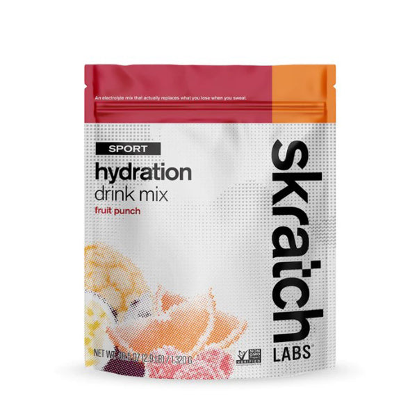 Sport Hydration Drink Mix, Fruit Punch, 60 Serving Resealable Pouch